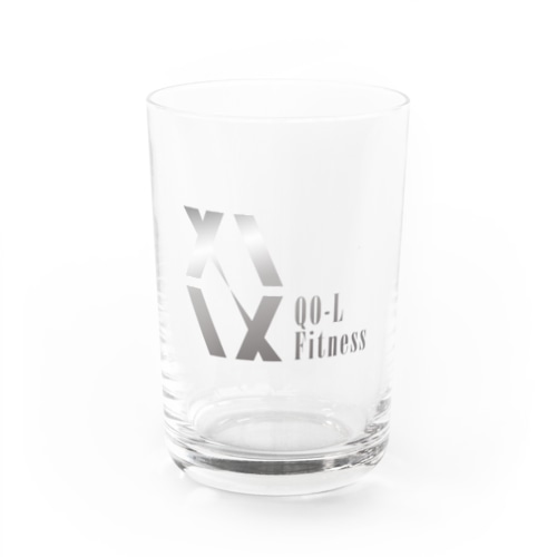 QO-L Fitness ロゴ Water Glass