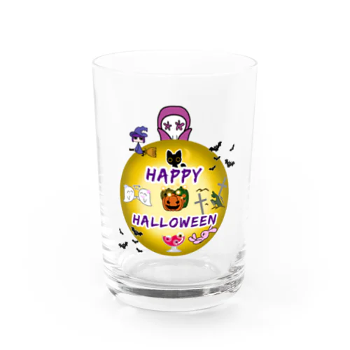 ハロウィン　魔女のwitchanとなかまたち Water Glass