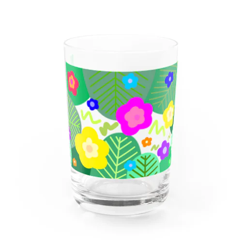 観葉植物とお花 Water Glass