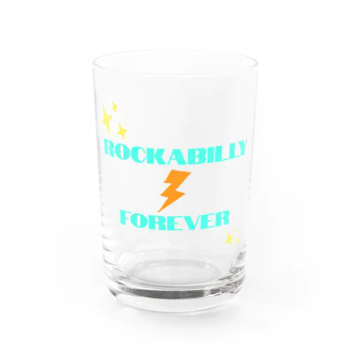 Rockabilly Forever（稲妻グリーン） Water Glass