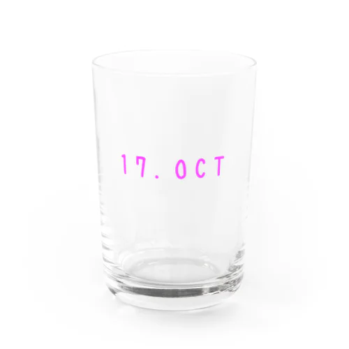 バースデー［17.OCT］ピンク Water Glass