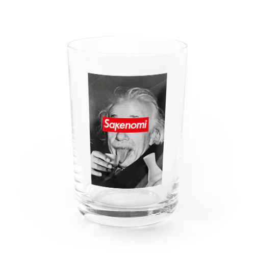 アインシュタインとsakenomi Water Glass