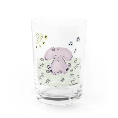 居眠りうさぎ Water Glass