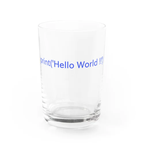 Hello World !!（青色）文房具 Water Glass