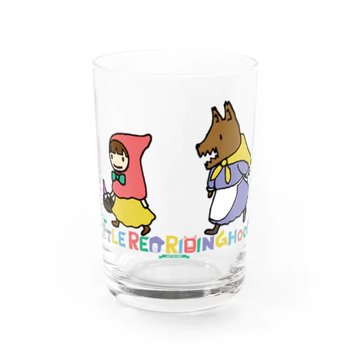 らくがきシリーズ『あかずきんとオオカミさん』カラー Water Glass