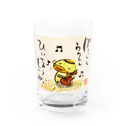 ぽろんとウクレレかっぱくん Ukulele Kappa-kun Water Glass