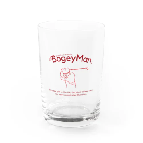 RED【the Bogey Man】 Water Glass