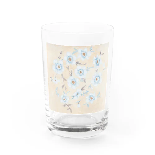 ９月の花柄 Water Glass