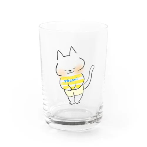 ぺこりねこ Water Glass