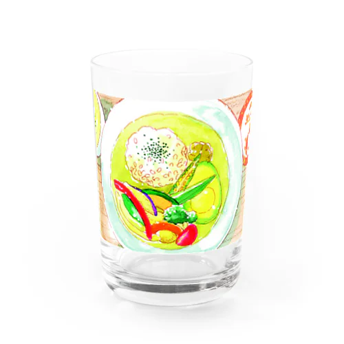 アボカドグリーンカレーグッズ Water Glass