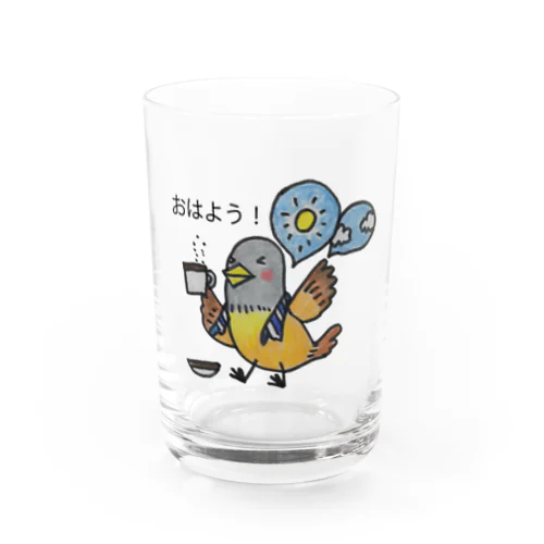 谷中鳥05（日本語） Water Glass