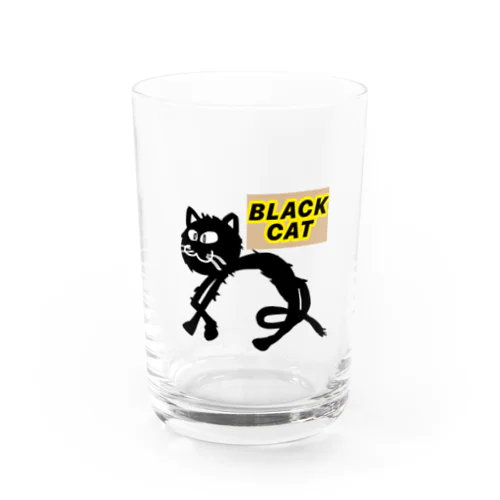  BLACK  CAT Water Glass