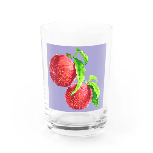 ドット絵　ピーチ Water Glass