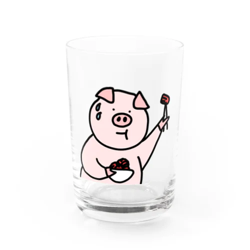 豚キムチ Water Glass