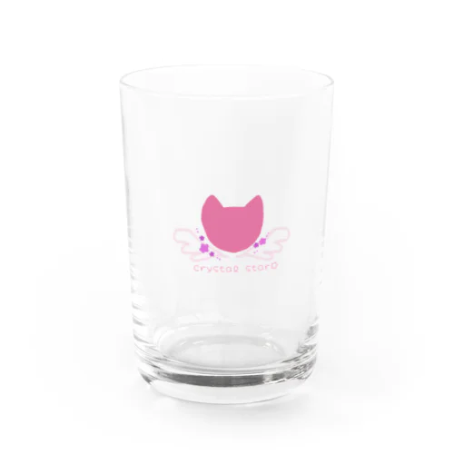 猫に星と羽根 Water Glass