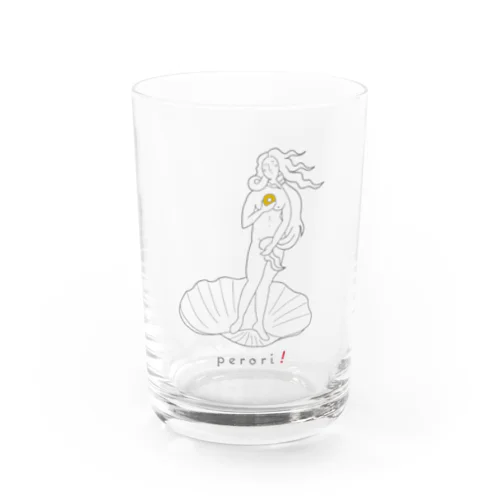 名画 × スイーツ（ヴィーナスの誕生） Water Glass