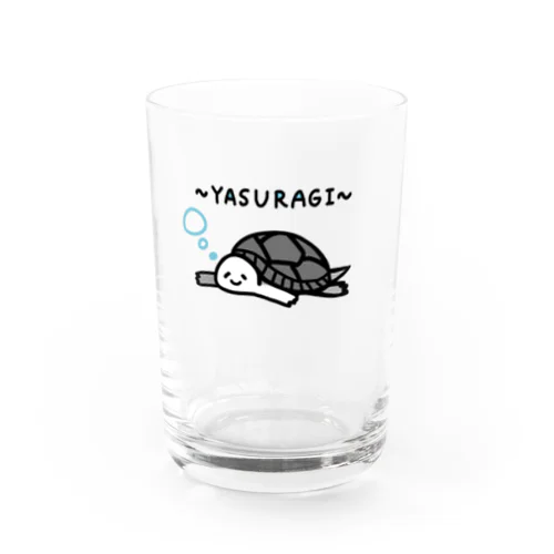 かめきちのやすらぎ Water Glass