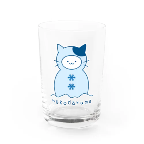 ねこだるま Water Glass