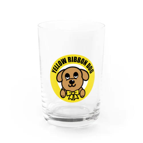 イエローリボンドッグのボンちゃんJr. Water Glass