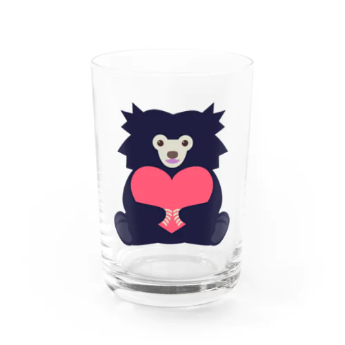 ハートむぎゅっとナマケグマ Water Glass