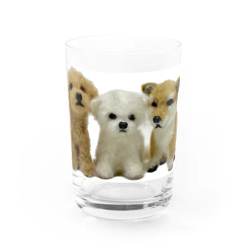 仲良しわんこ Water Glass