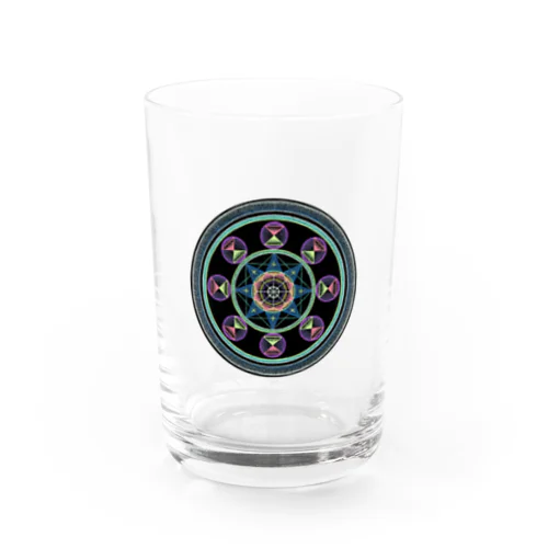 Mandala#1(丸) Water Glass