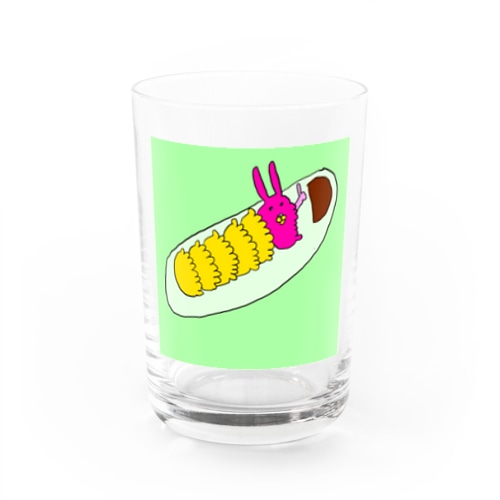 女房画伯作「餃子」 Water Glass