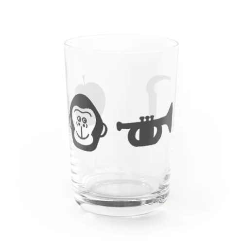 りんご　ごりら　らっぱ　ぱん Water Glass