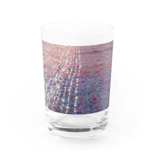 織物　ピンク・紫・青緑 Water Glass