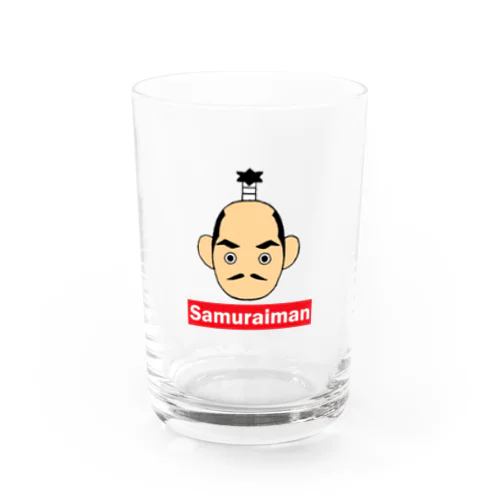 ロゴ入りさむらいマン Water Glass