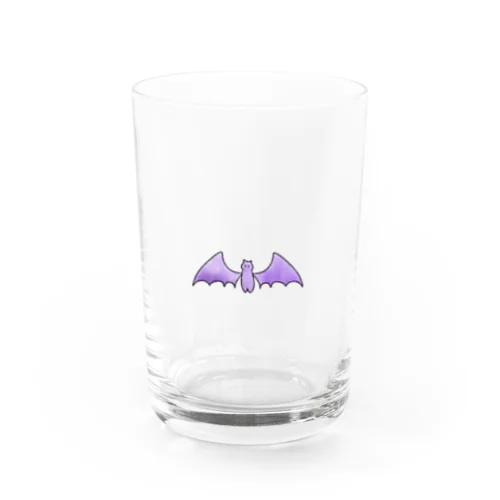 コウモリくん（紫） Water Glass