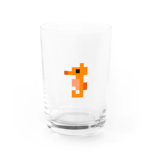 粗ドット絵・タツノオトシゴくん Water Glass