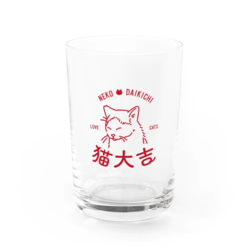 猫大吉ミニグラス Water Glass