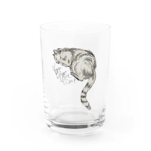 ねむりおおねこのグッズ Water Glass