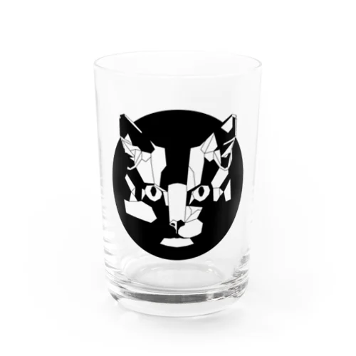 ジオメトリック猫 Water Glass