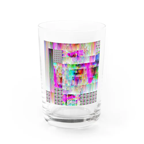 pink atomic Water Glass