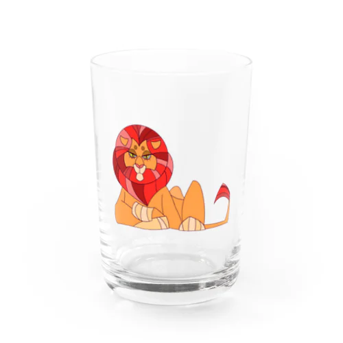 ライオン(#FF3333) グラス