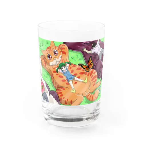 お昼寝猫 Water Glass
