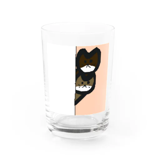 ひょっこりニャン Water Glass