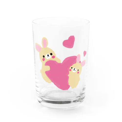 かわいいうさちゃん Water Glass