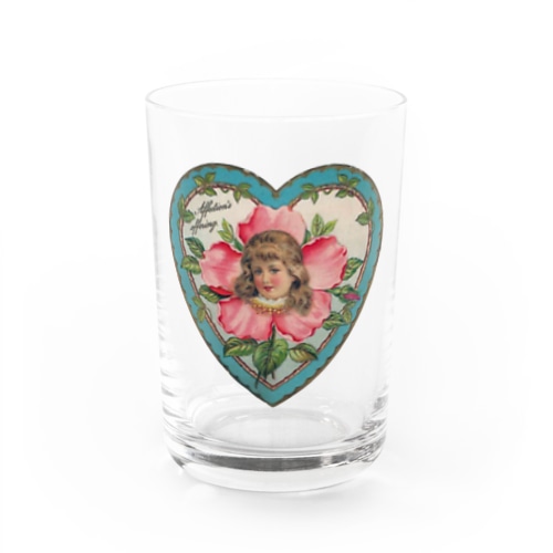 ハートな女の子 Water Glass
