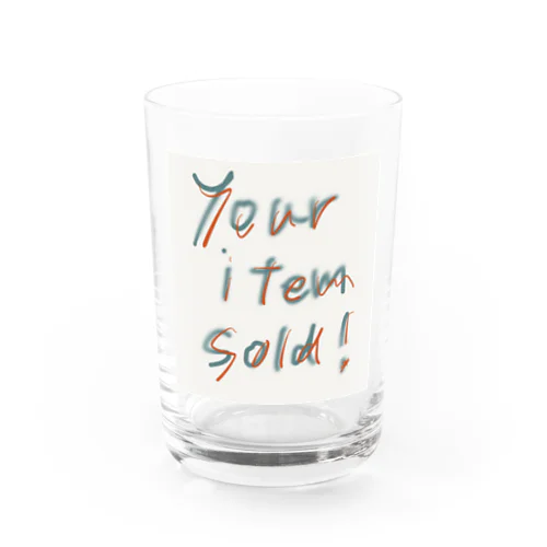 your item sold! Water Glass