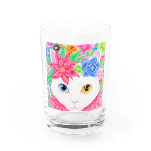 ねこ クリスマス Water Glass