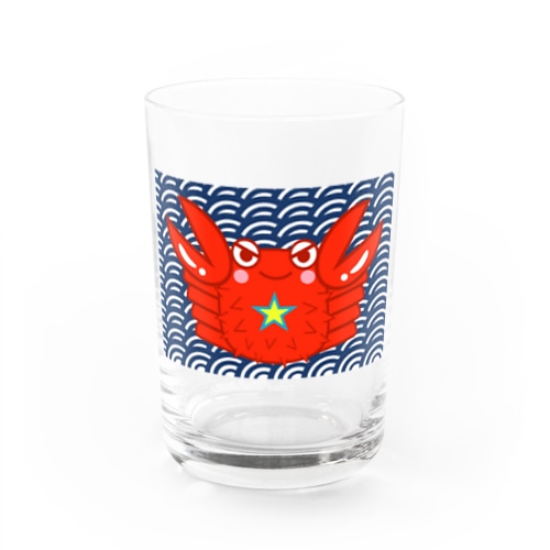 オラちゃんは蟹 Water Glass