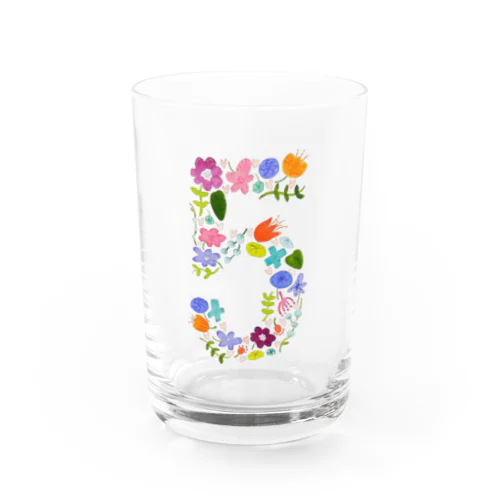 ラッキーナンバー5 Water Glass