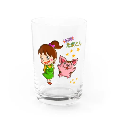 ★ひらめけ★たまとん Water Glass