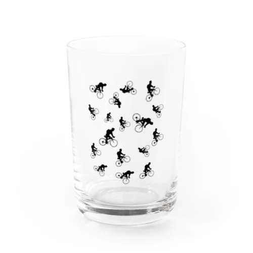 チャリンコver黒 Water Glass