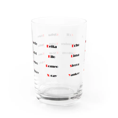 アマチュア無線　フォネティックコード Water Glass