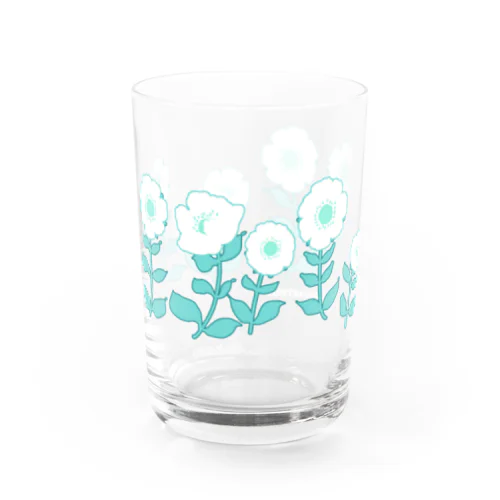 レトロフラワー　ソーダ Water Glass