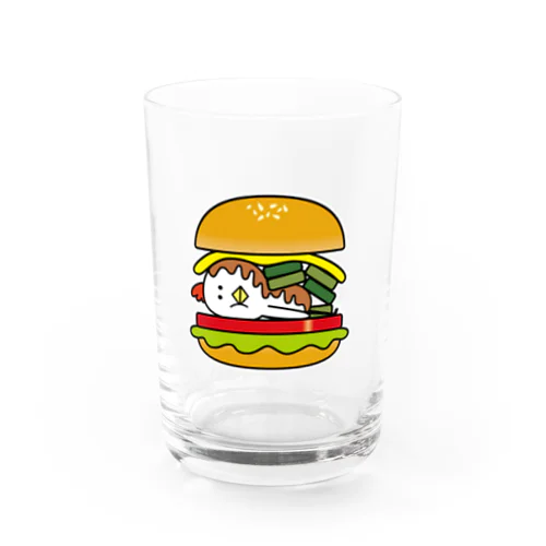  とり男バーガー Water Glass